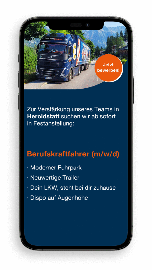 Social Media Recruiting für Spedition | BORCHERS Borken