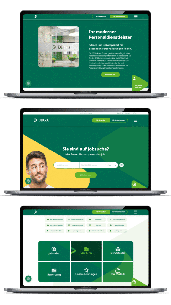 Website Relaunch der Karriereseite | DEKRA Arbeit